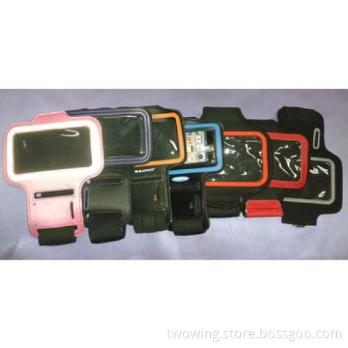 Armband for phone, neoprene fabric with clear PVC, used for any kinds of phone when doing sports